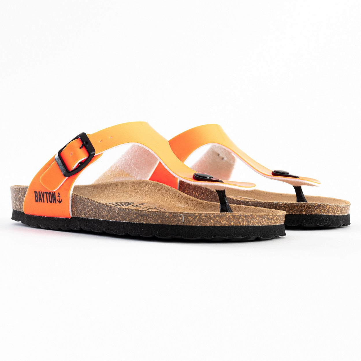 Orange Mercury Toe-Strap Sandals