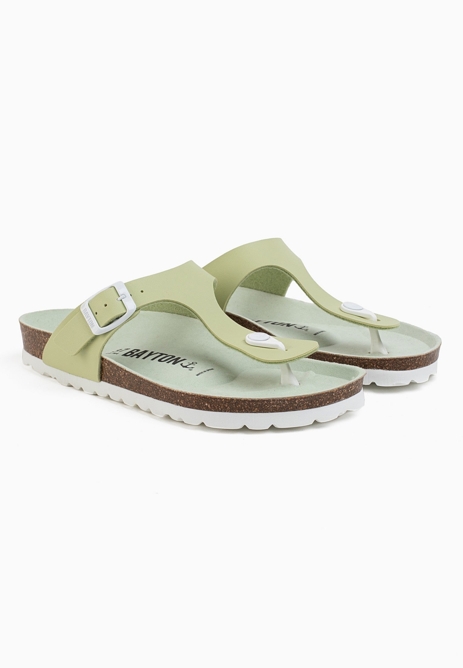 Pistachio Mercury Toe-Thong Sandals