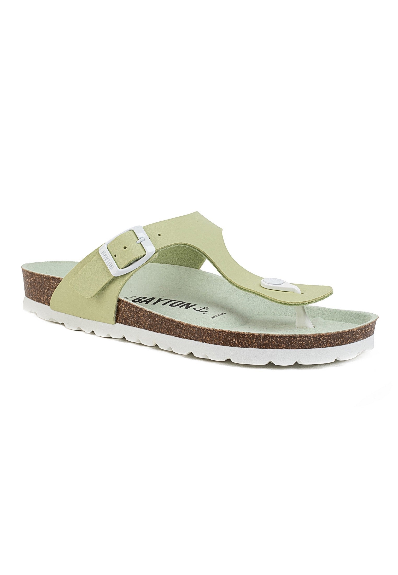 Pistachio Mercury Toe-Thong Sandals