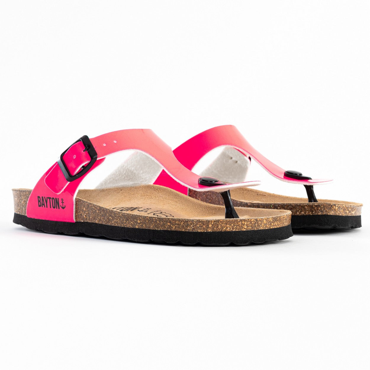 Mercury Fluo Pink Toe-Thong Sandals