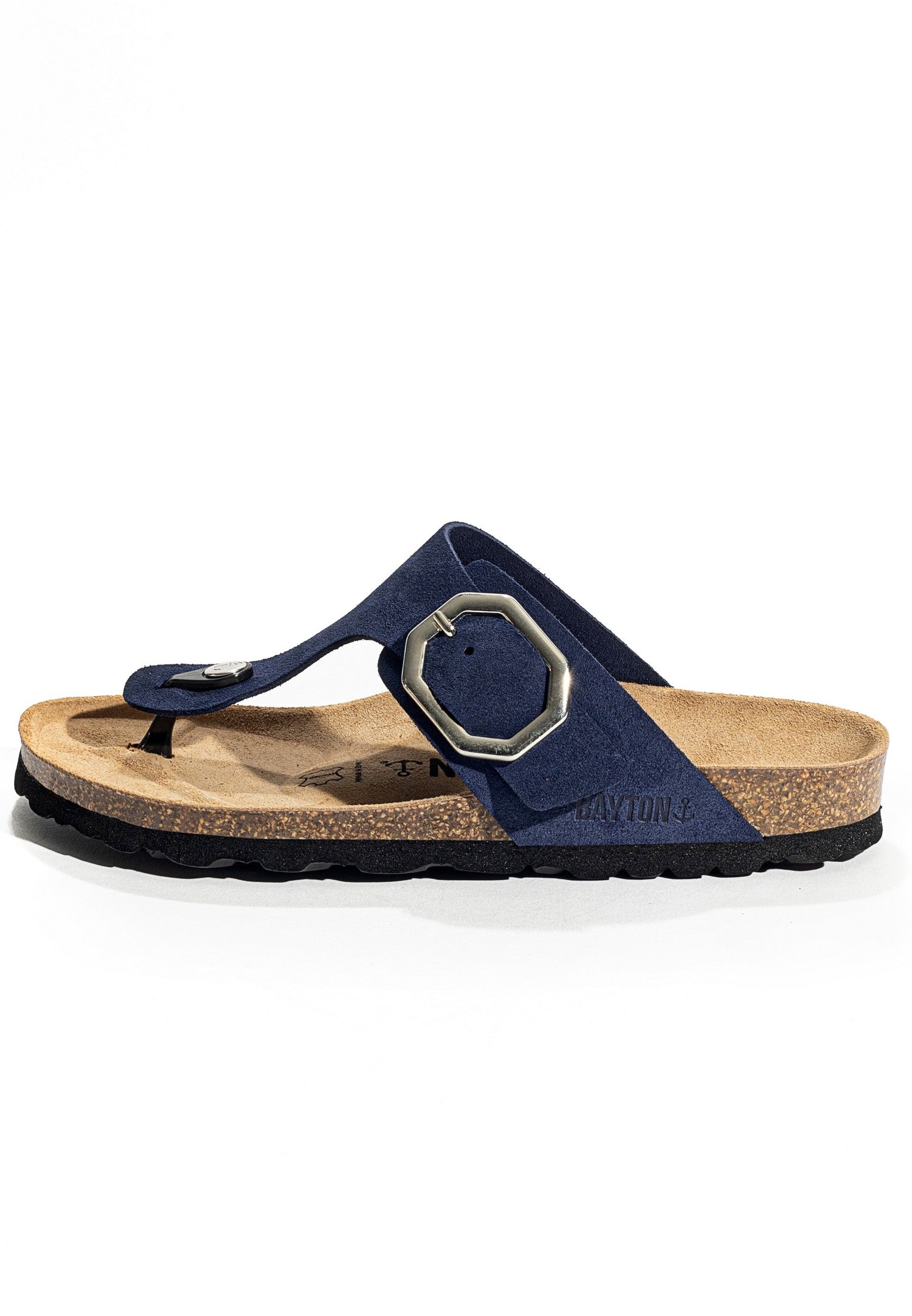 Navy Blue Mercury Sandals with Toe Post