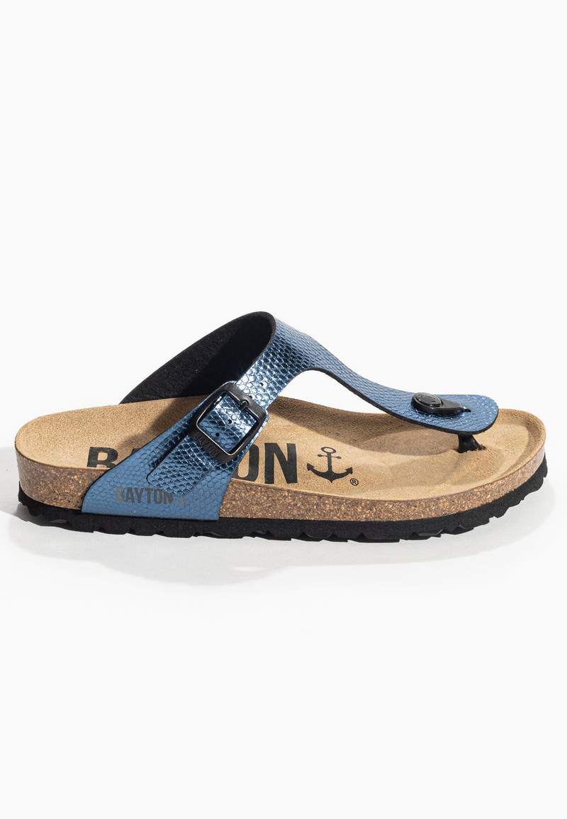 Mercury Blue Open Toe Sandals