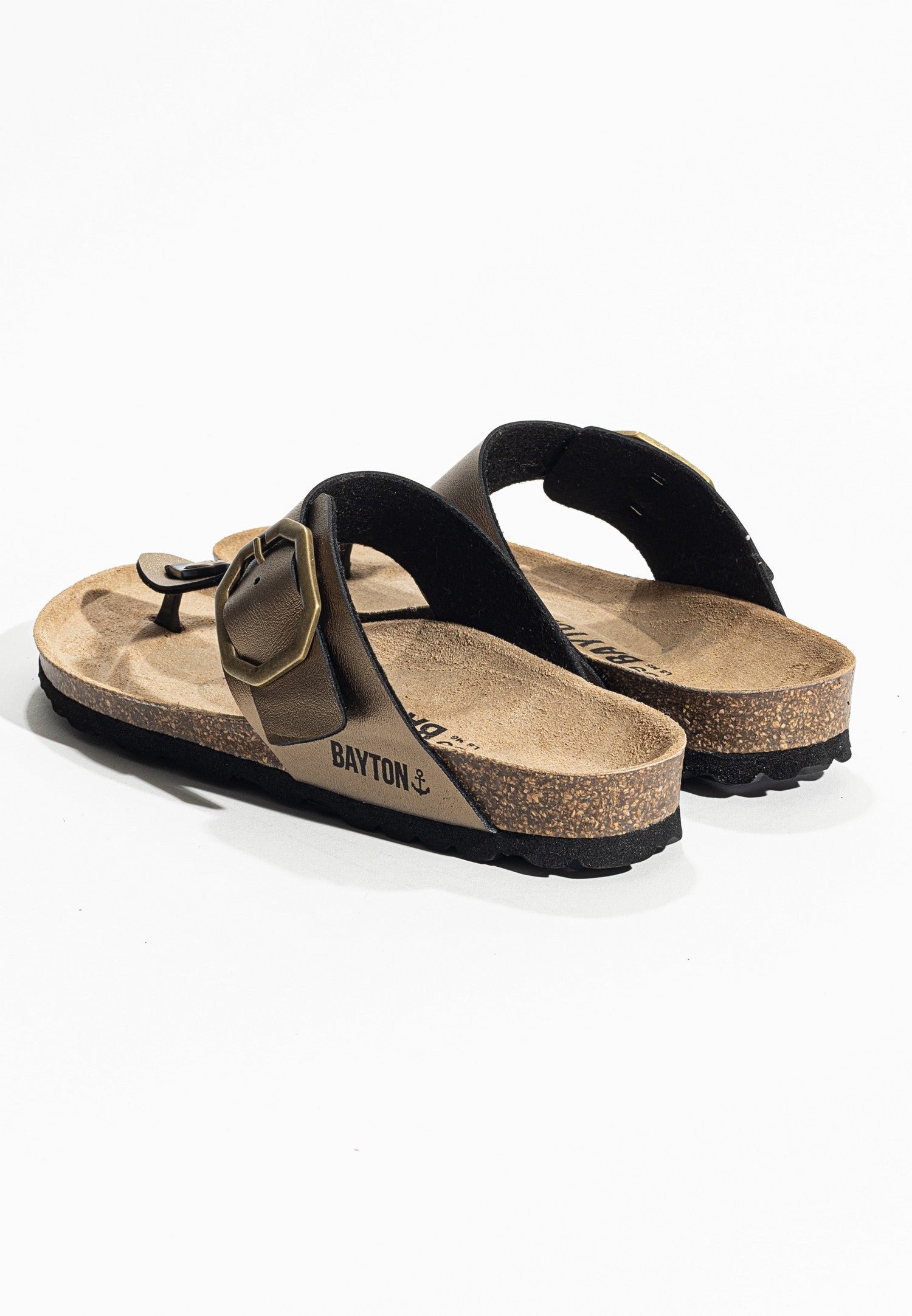 Mercury Bronze Toe-Thong Sandals