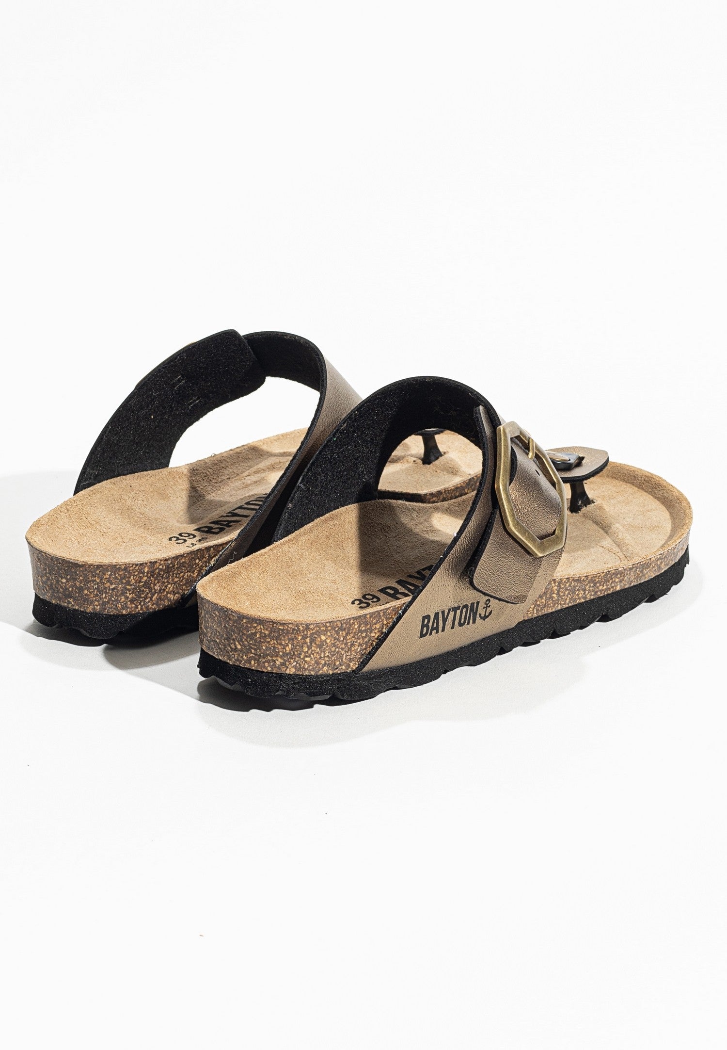 Mercury Bronze Toe-Thong Sandals