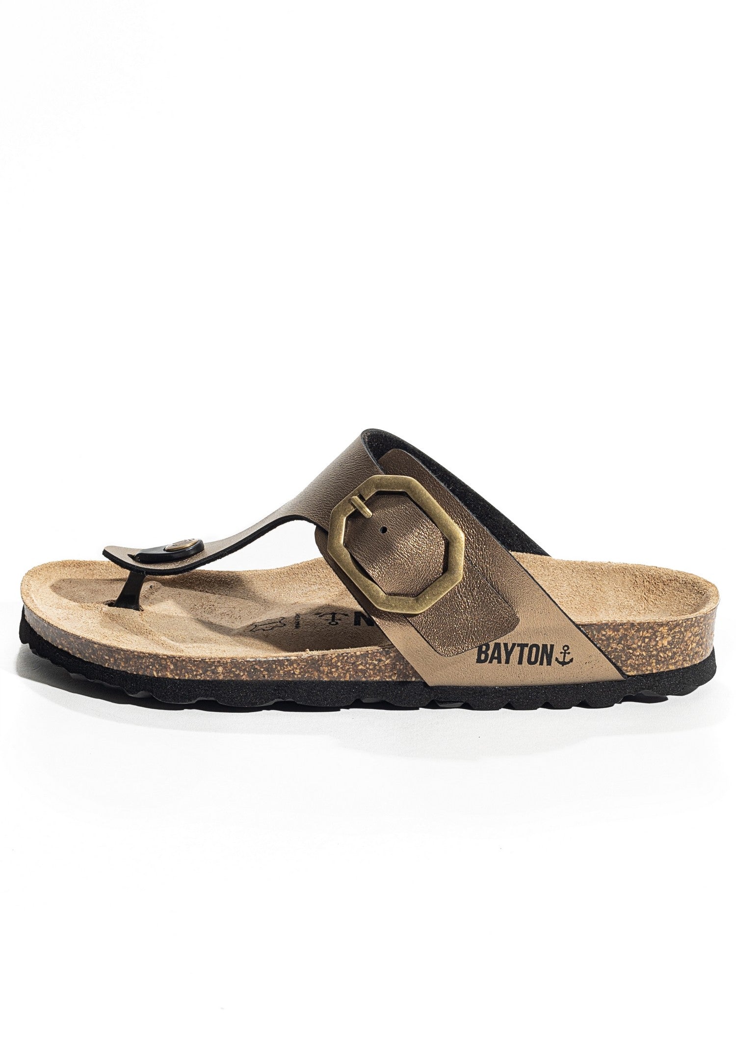 Mercury Bronze Toe-Thong Sandals