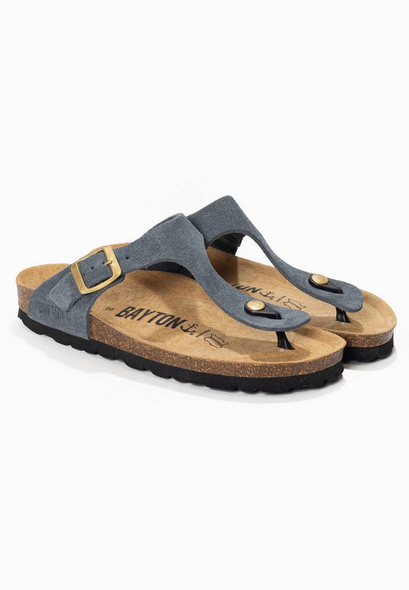 Grey Mercury Toe-Thong Sandals