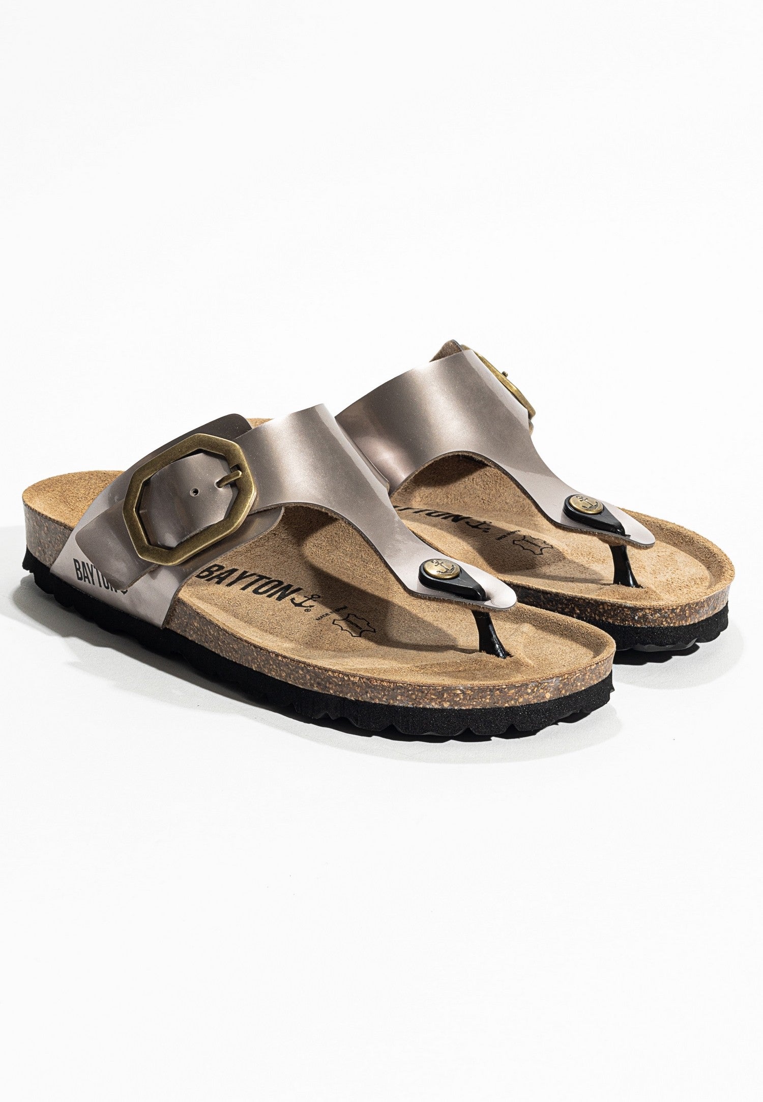 Mercure Mocha Toe-Strap Sandals