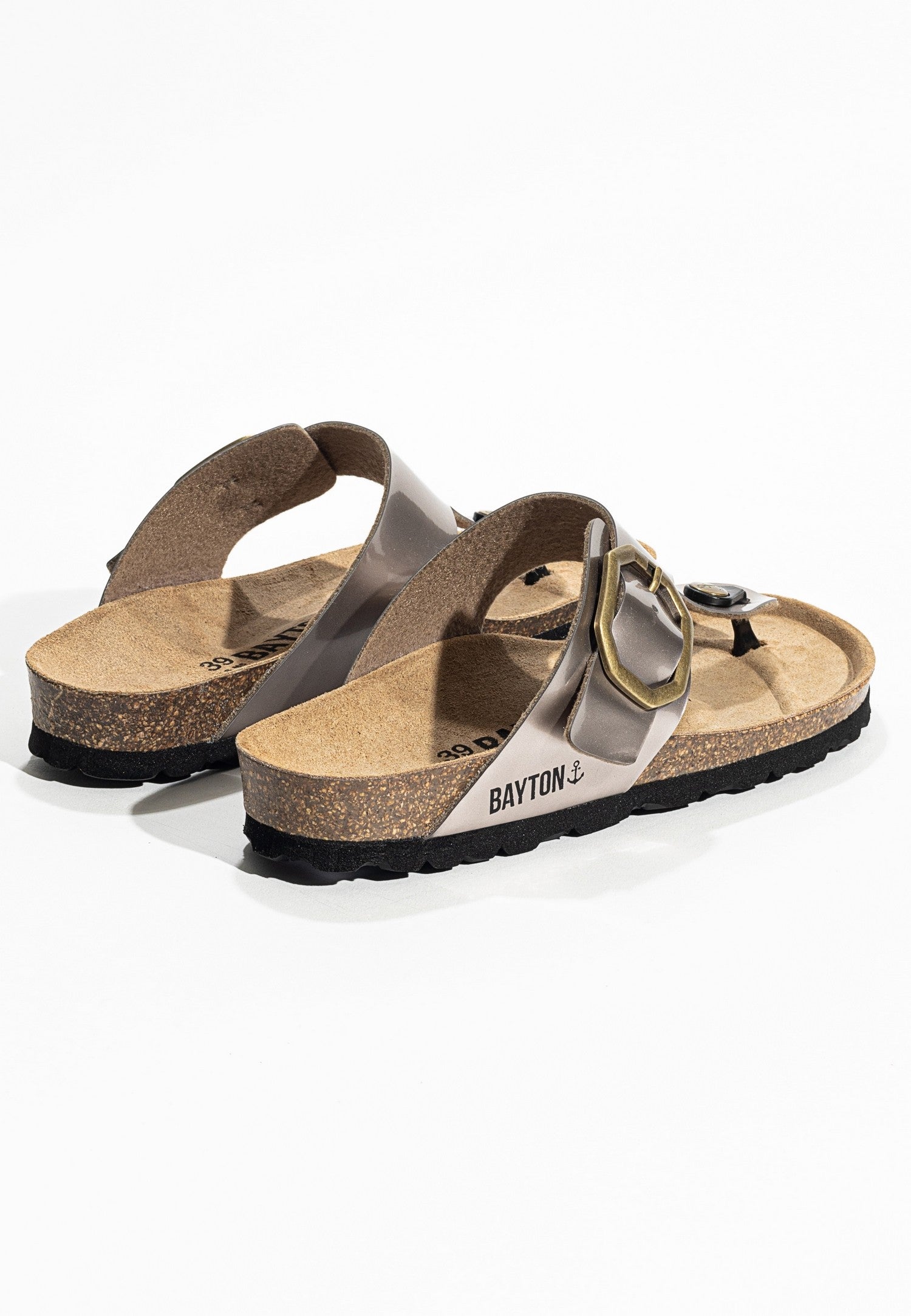 Mercure Mocha Toe-Strap Sandals