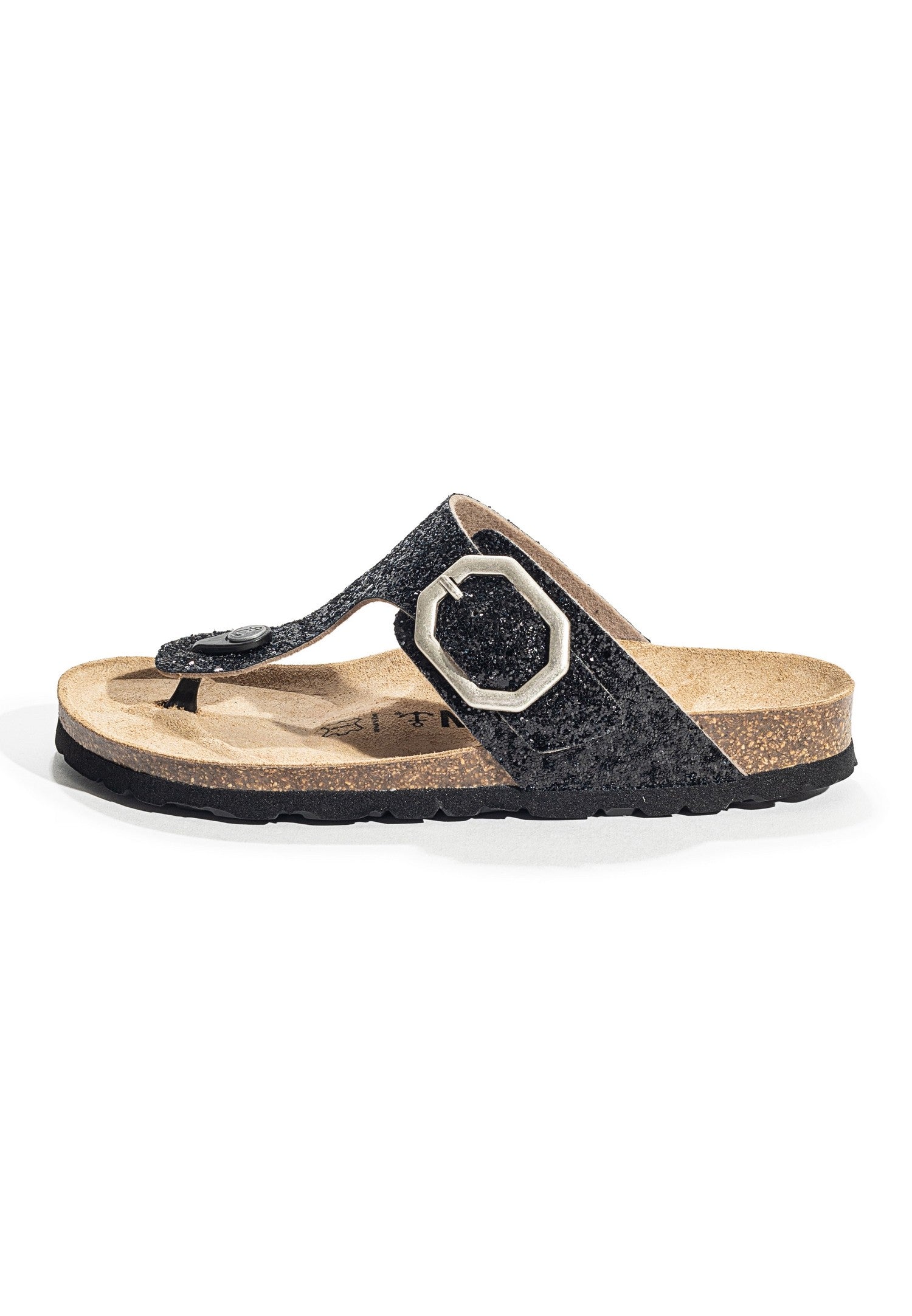 Sandalias Mercure Black con purpurina