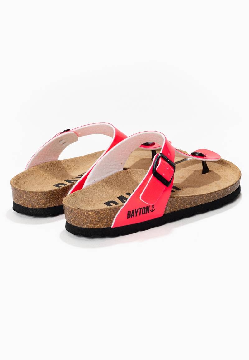 Mercury Fluo Pink Toe-Thong Sandals