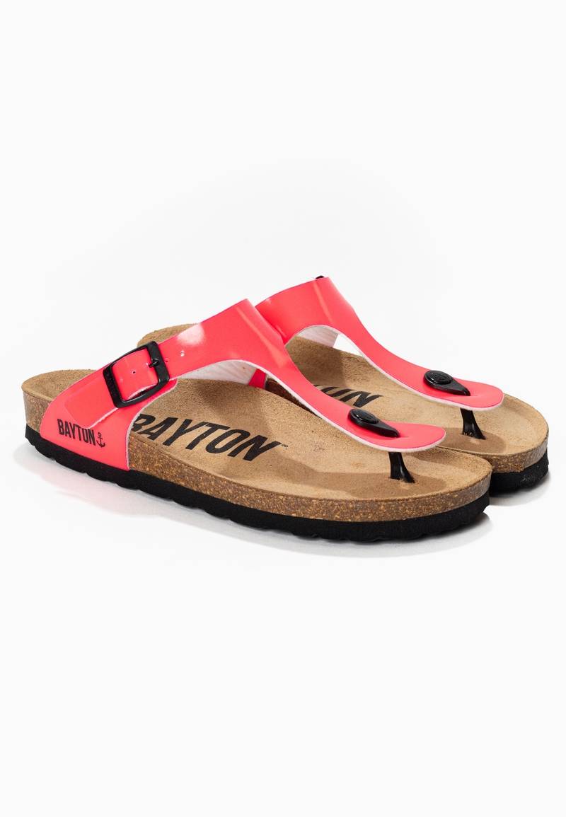 Mercury Fluo Pink Toe-Thong Sandals