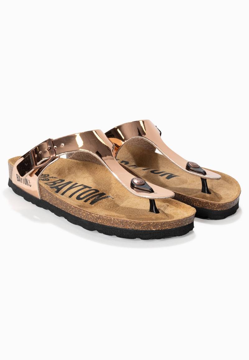 Mercure Rose Gold Toe Post Sandals