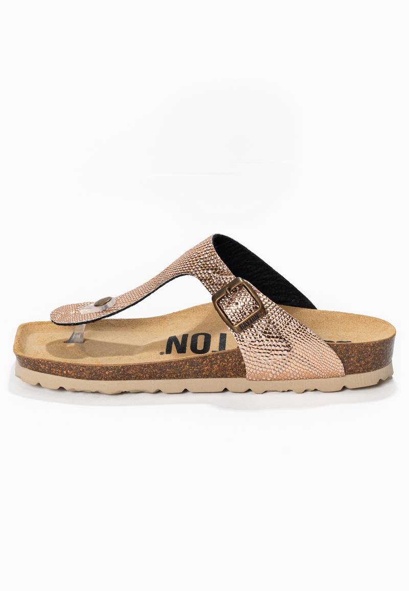 Mercure Rose Gold Toe Post Sandals