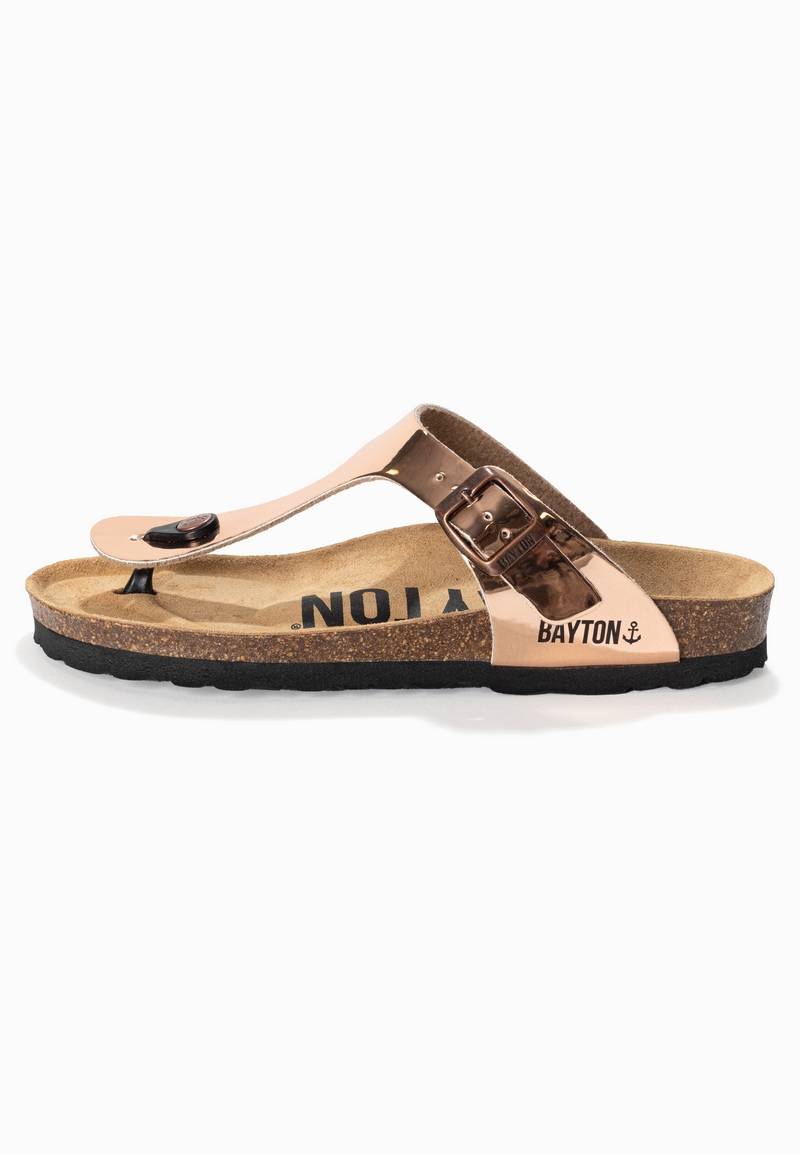 Mercure Rose Gold Toe Post Sandals