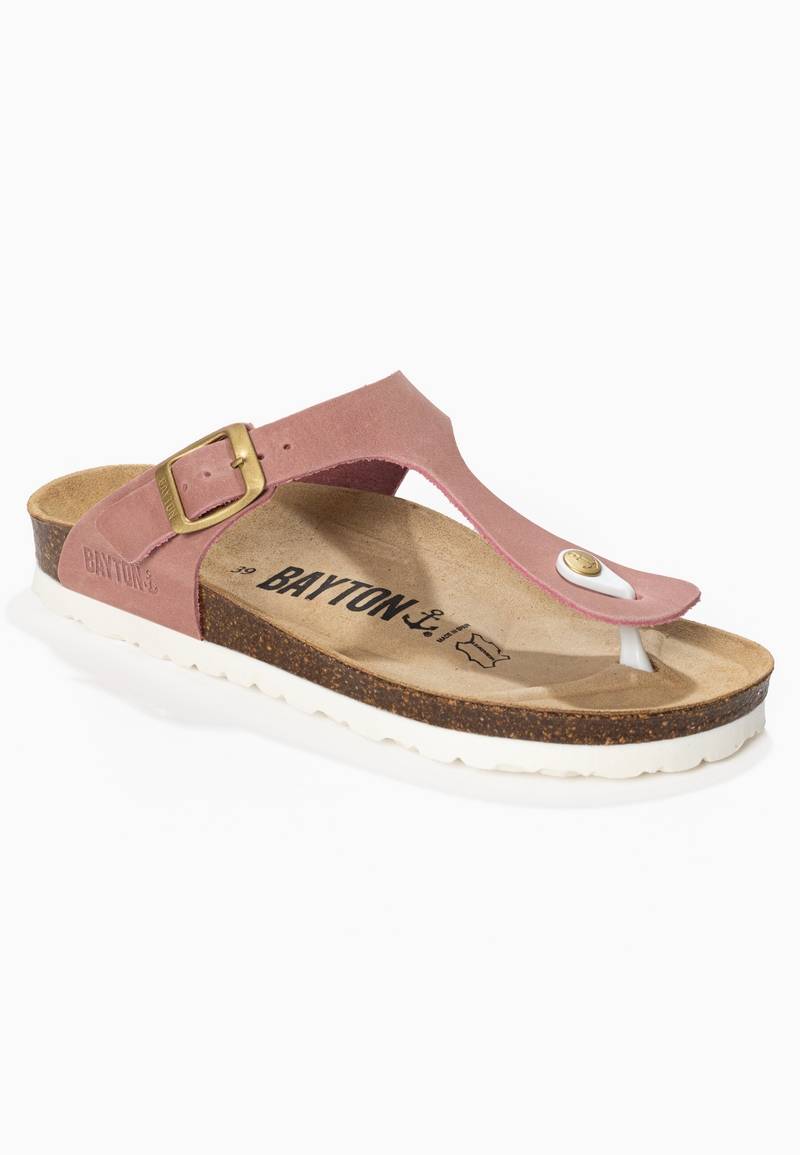 Mercure Rose 100% Leather Toe-Thong Sandals