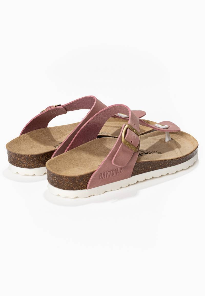 Mercure Rose 100% Leather Toe-Thong Sandals