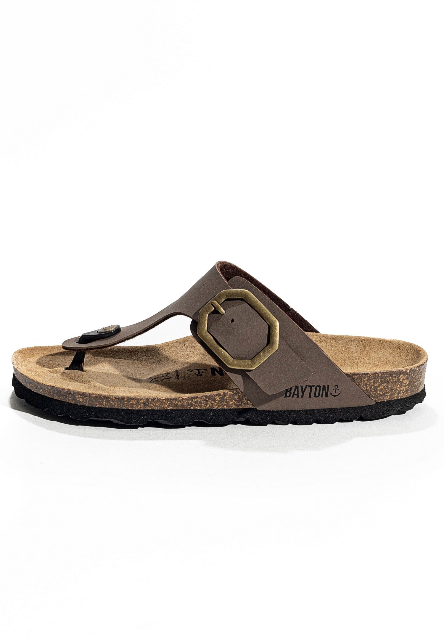 Taupe Mercure Toe-Strap Sandals