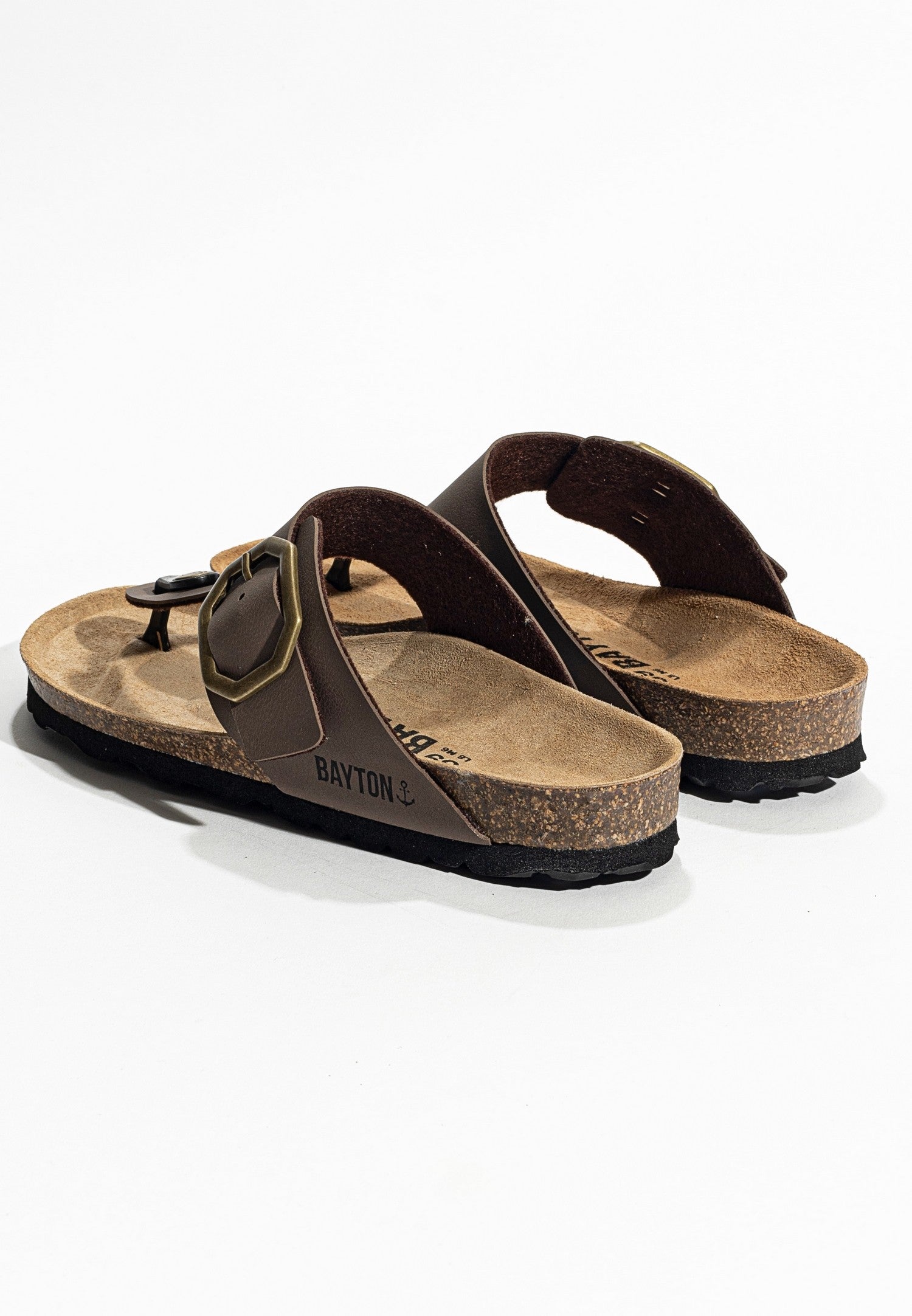 Taupe Mercure Toe-Strap Sandals