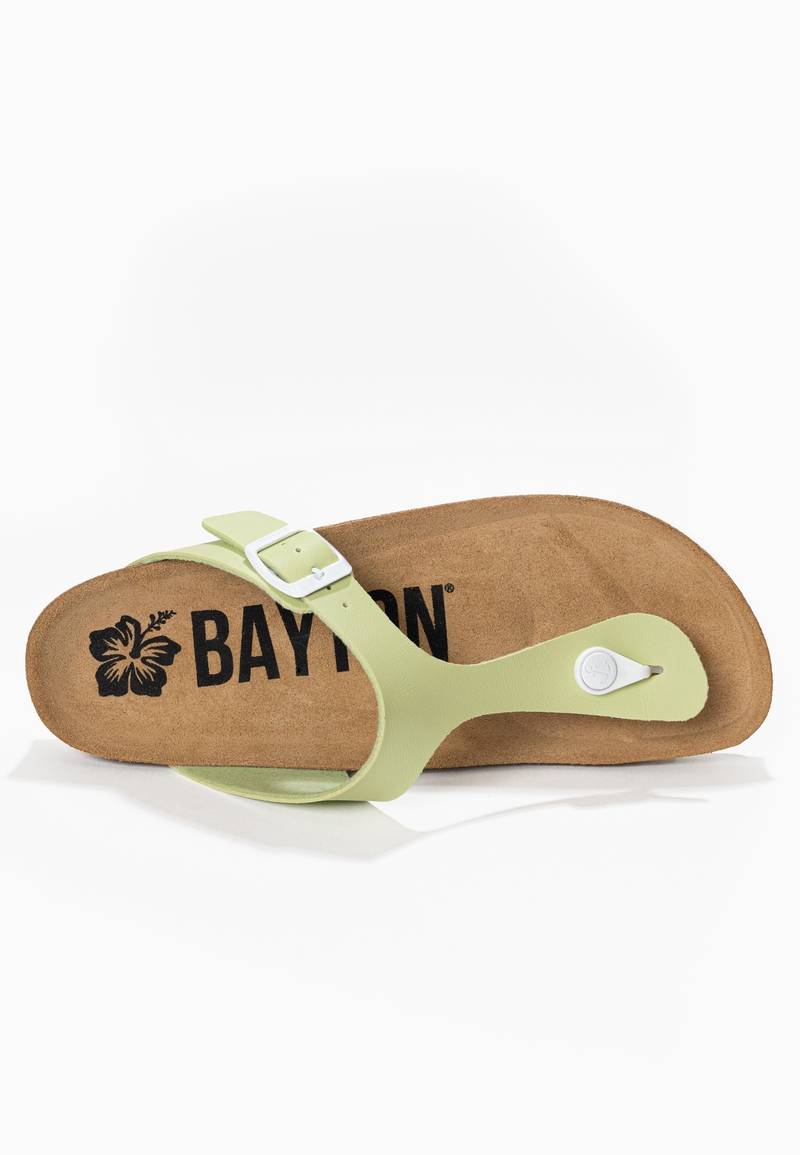 Green Mercury Toe-Strap Sandals