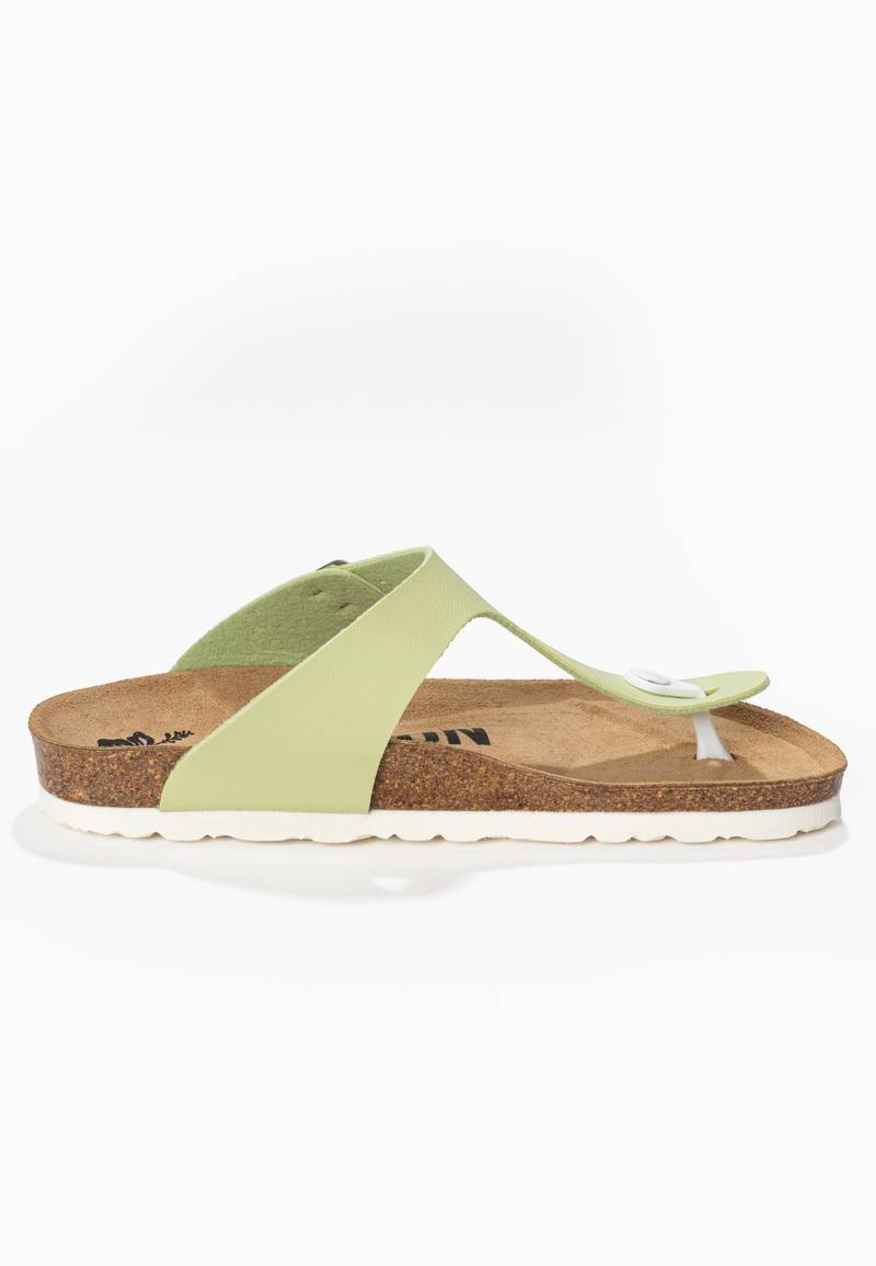 Green Mercury Toe-Strap Sandals