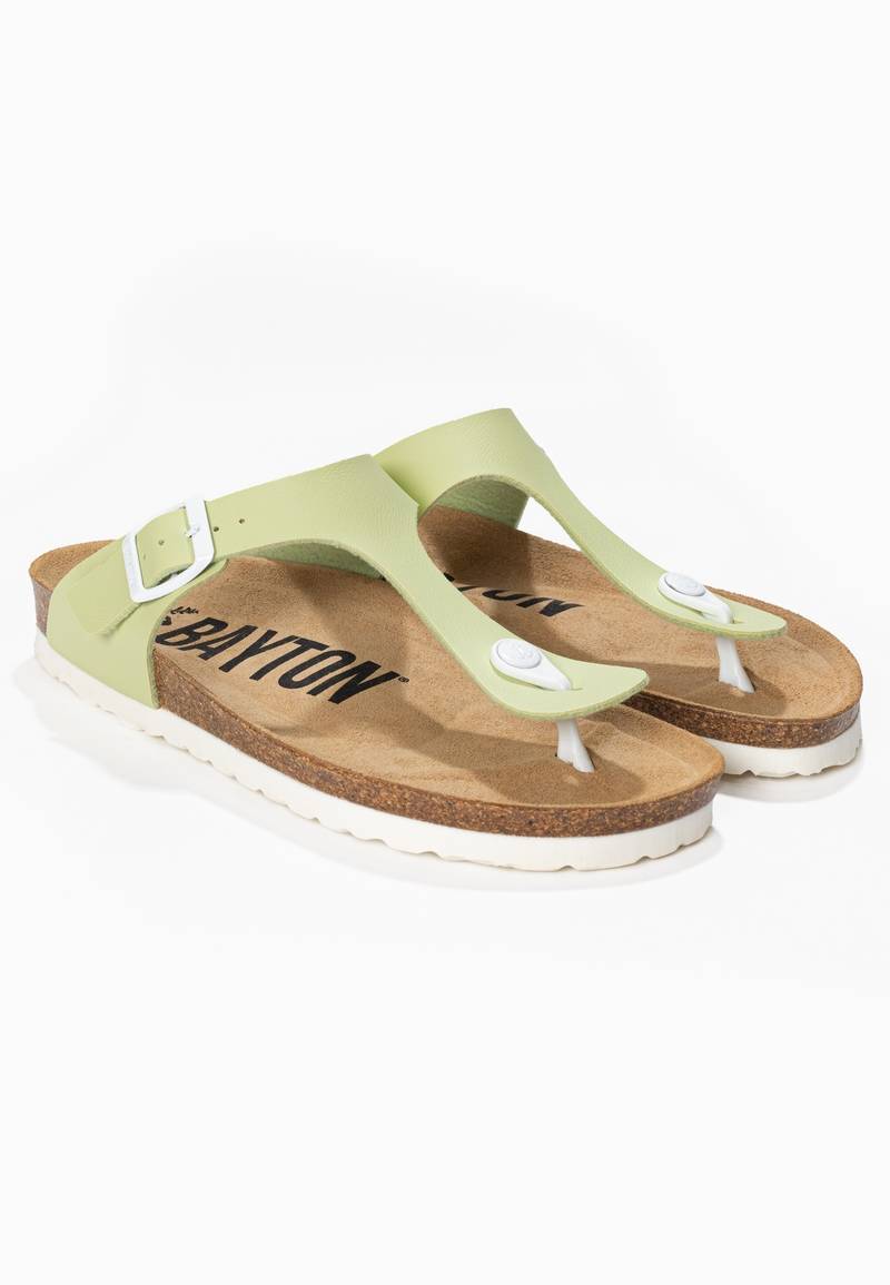 Green Mercury Toe-Strap Sandals