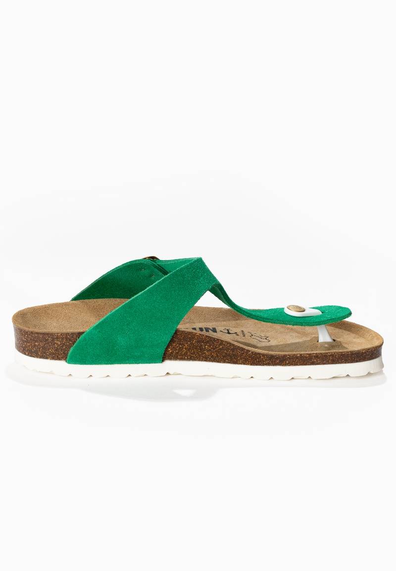 Green Mercury Toe-Strap Sandals