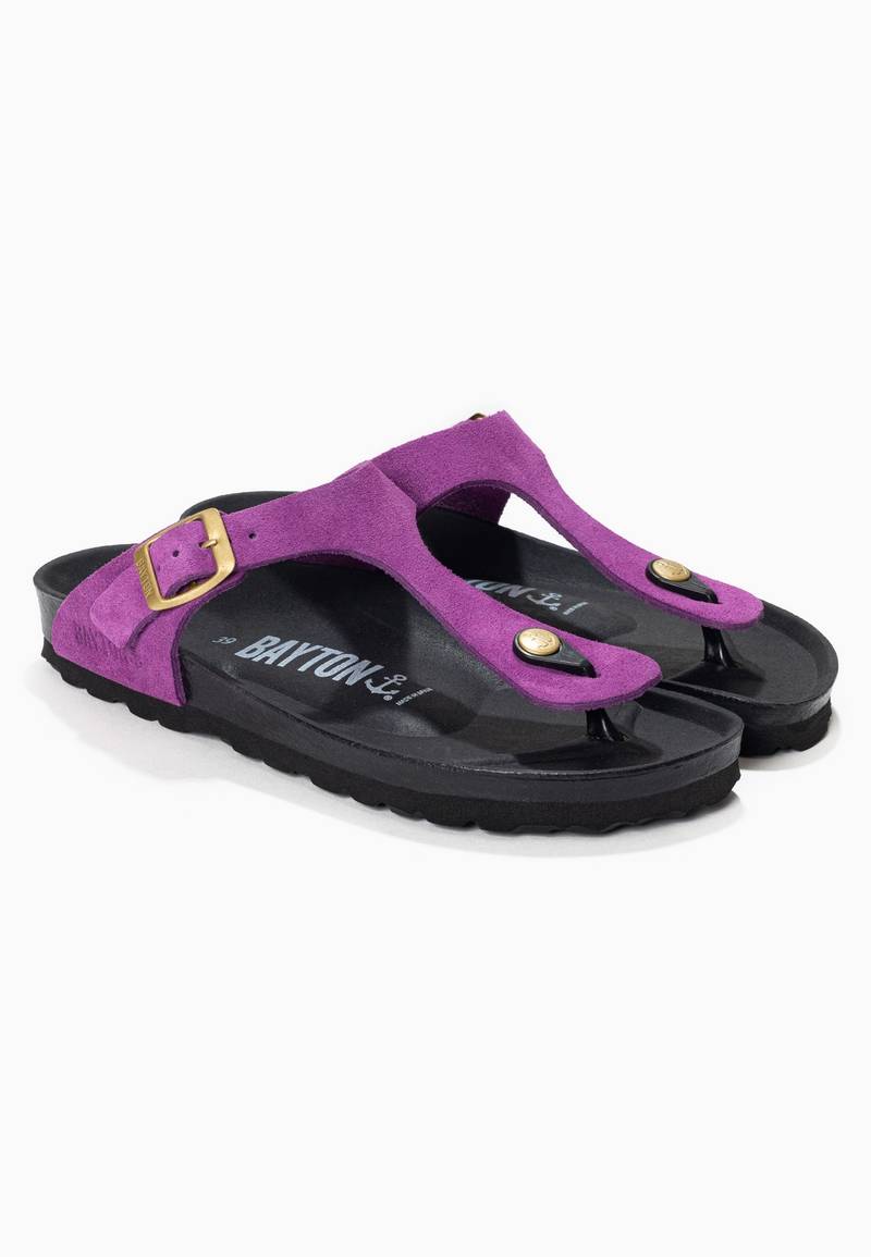 Violet Mercury Toe-Thong Sandals