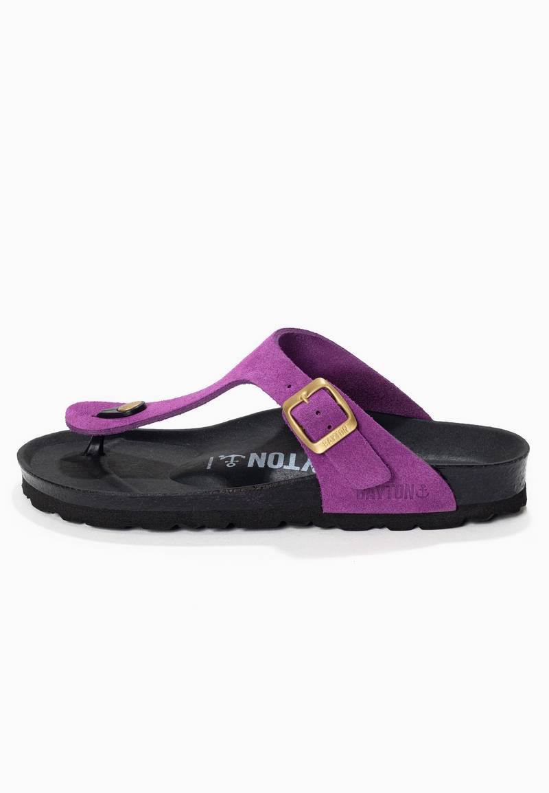 Violet Mercury Toe-Thong Sandals