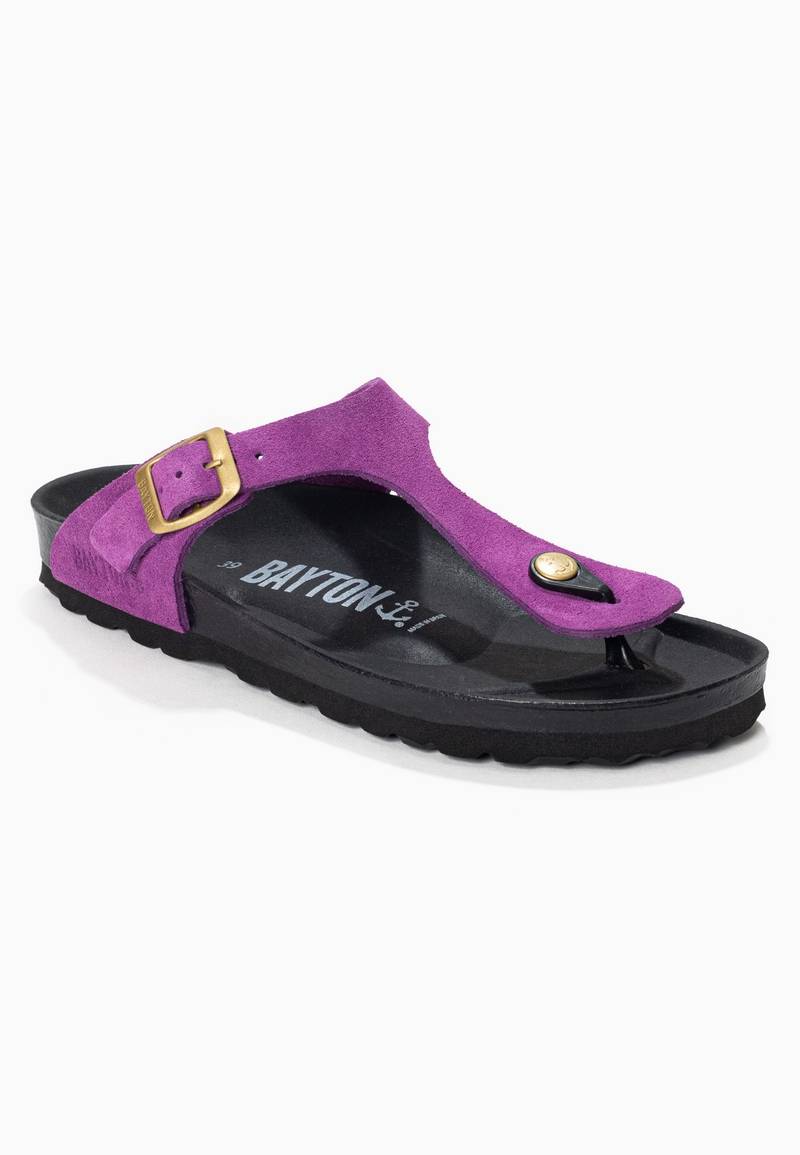 Violet Mercury Toe-Thong Sandals