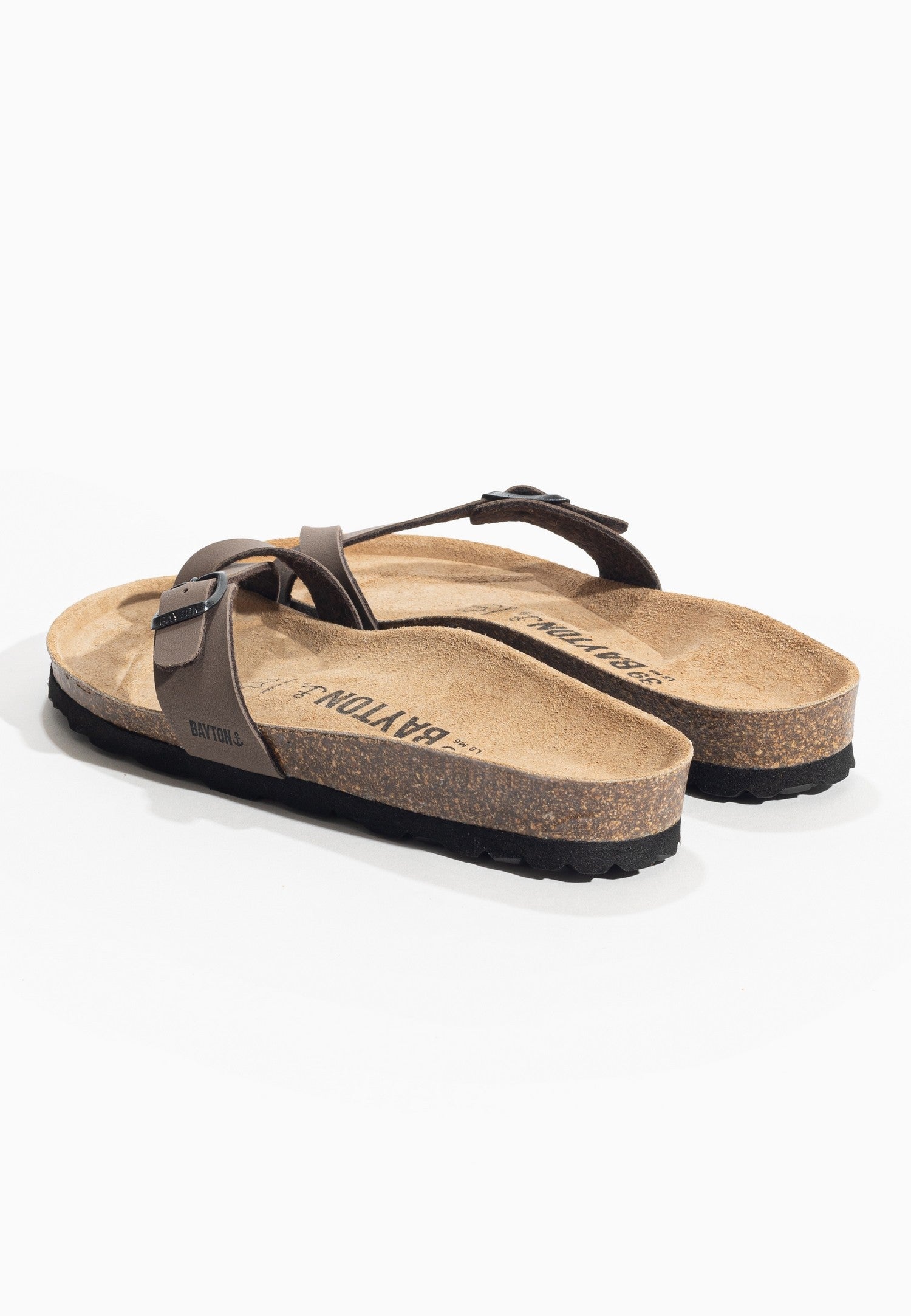 Miya Brown Toe-Strap Sandals