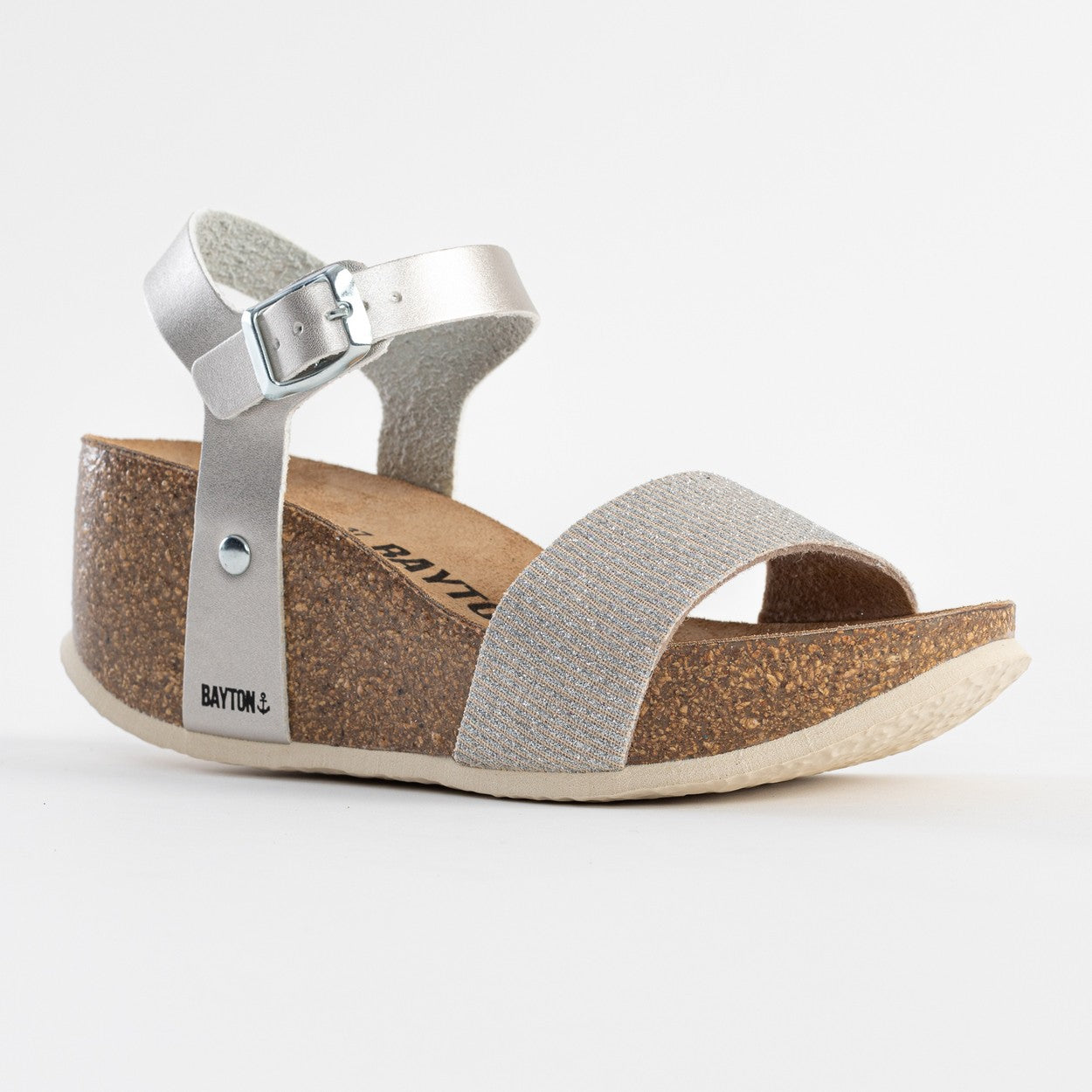 Monaco Silver Wedge and Semi-Wedge Sandals