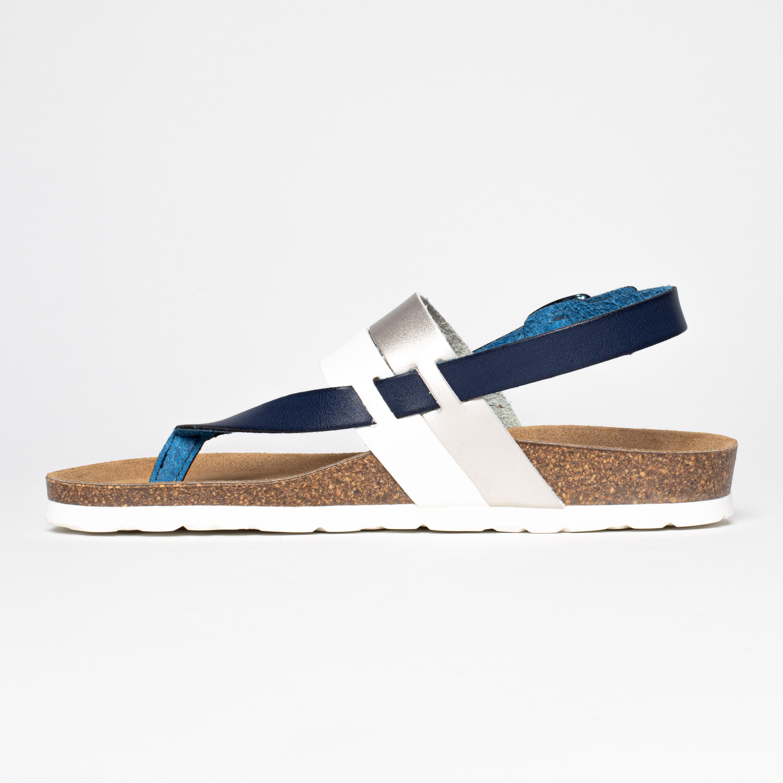 Lajas Navy Blue Toe-Thong Sandals