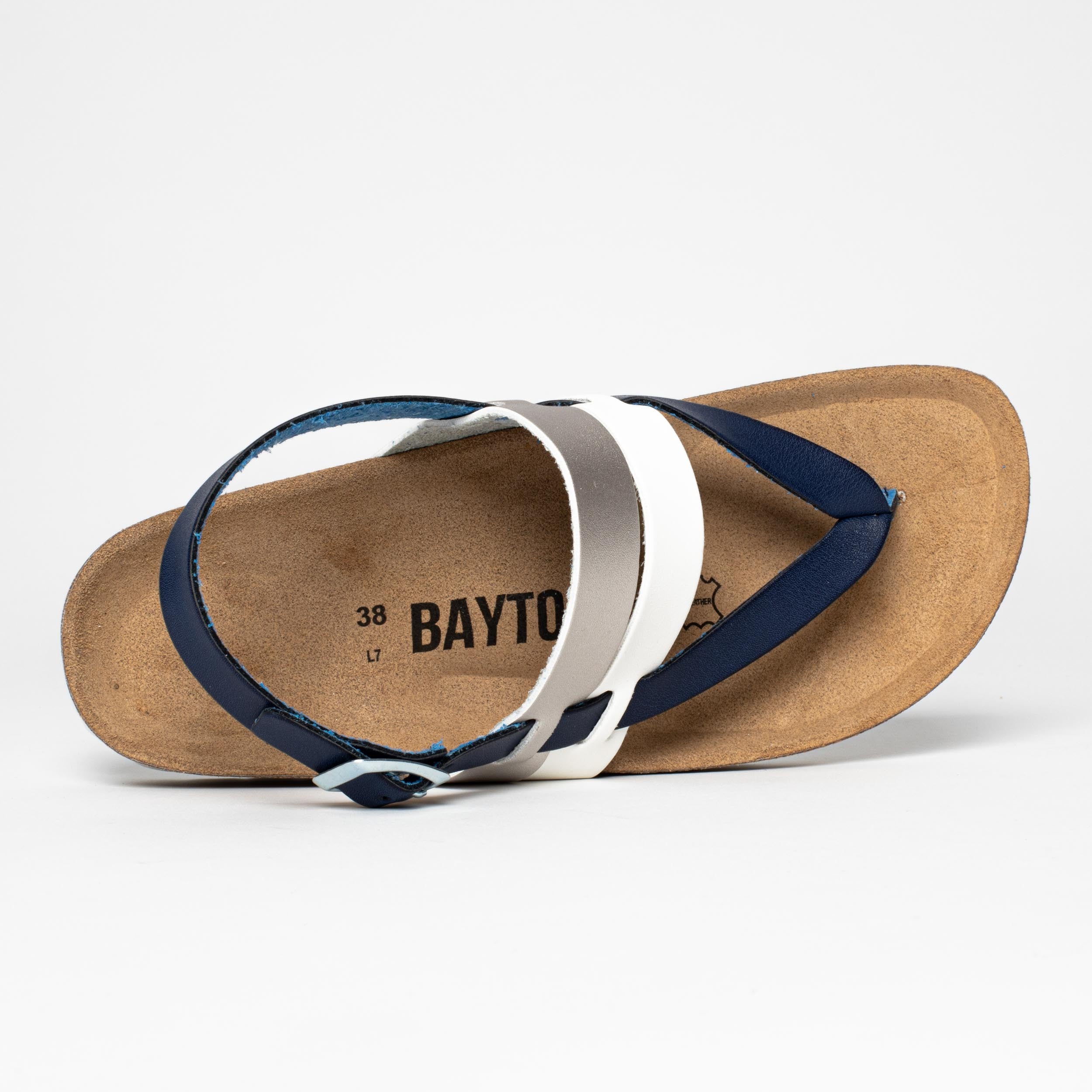 Lajas Navy Blue Toe-Thong Sandals