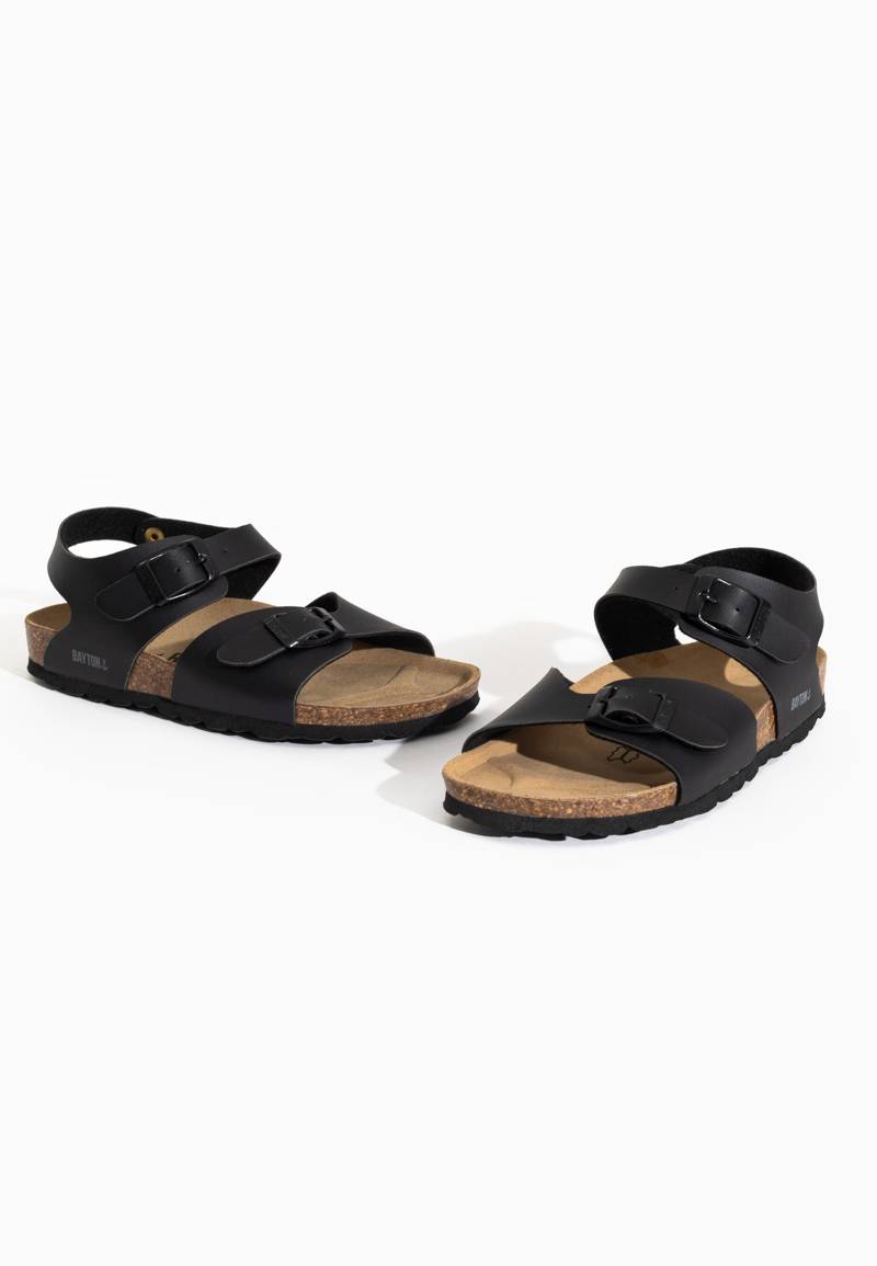 Pegase Black Multi-Strap Sandals