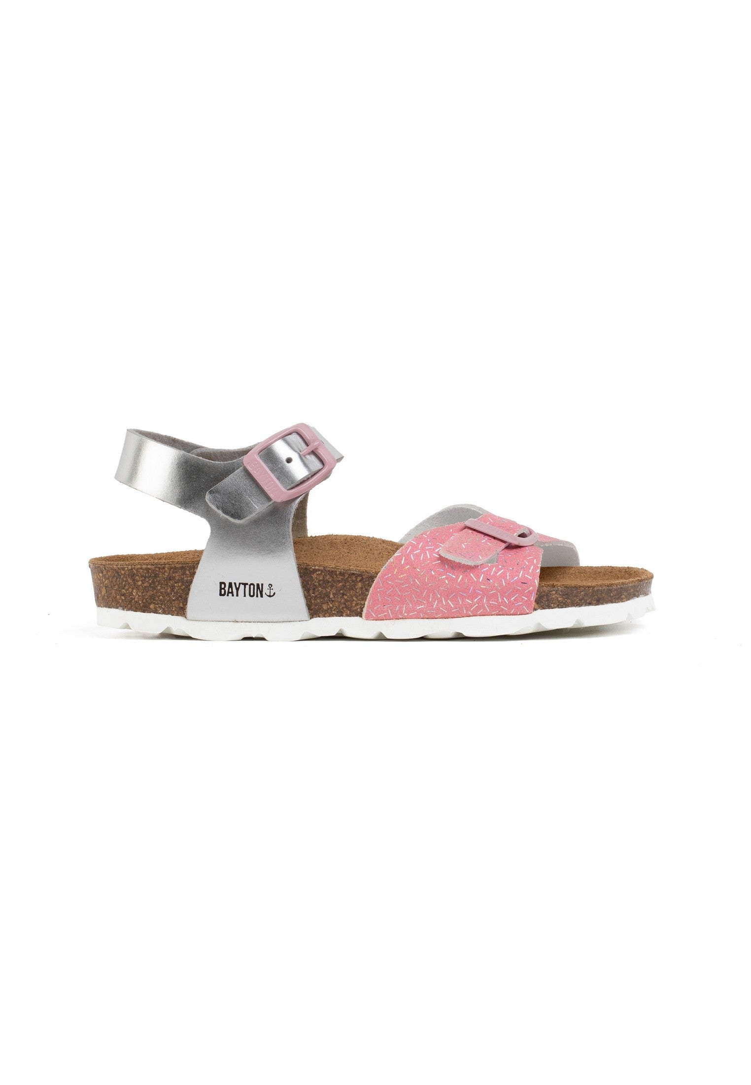 Pegasus Pink and Silver Multi-Strap Sandals