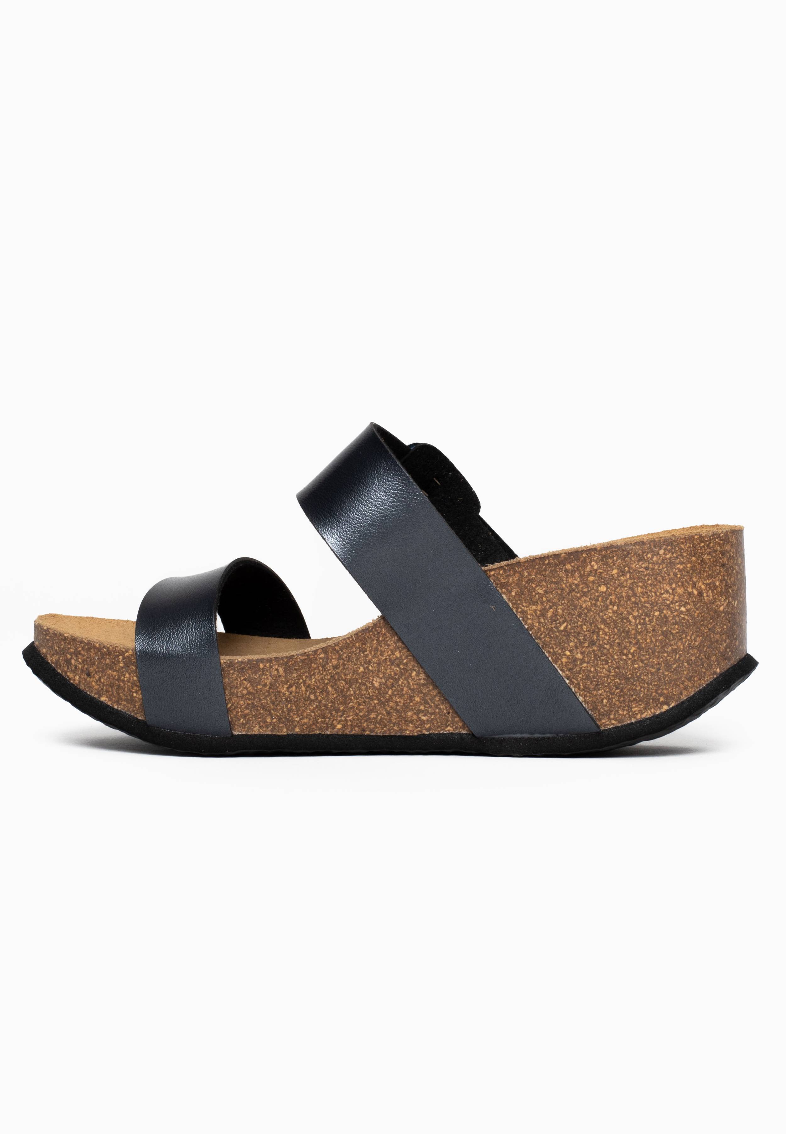 Newcastle Black Wedge and Semi-Wedge Sandals