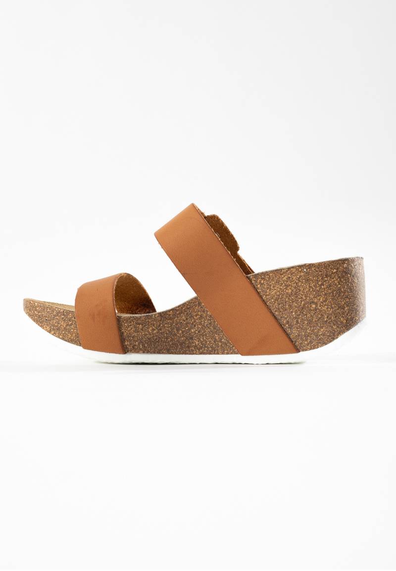 Newcastle Tan Wedge and Semi-Wedge Sandals