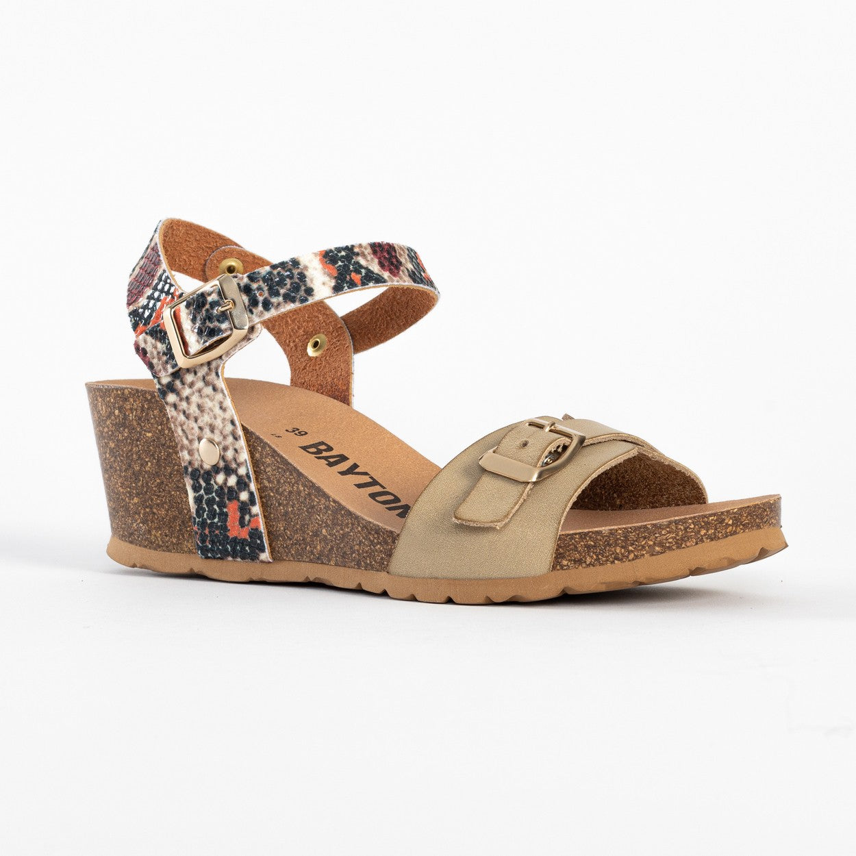 Patrizia Beige and Python Wedge and Semi-Wedge Sandals