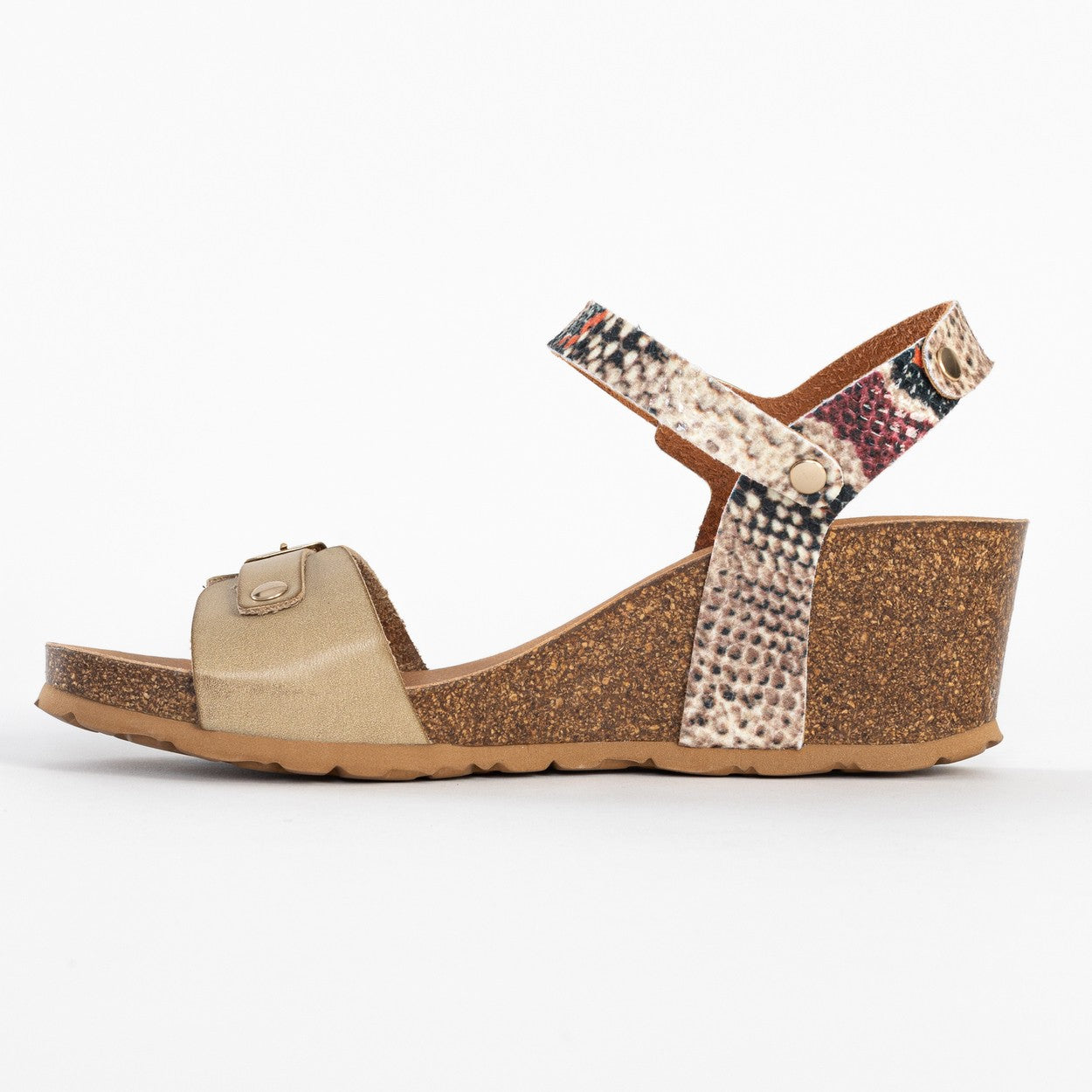 Patrizia Beige and Python Wedge and Semi-Wedge Sandals