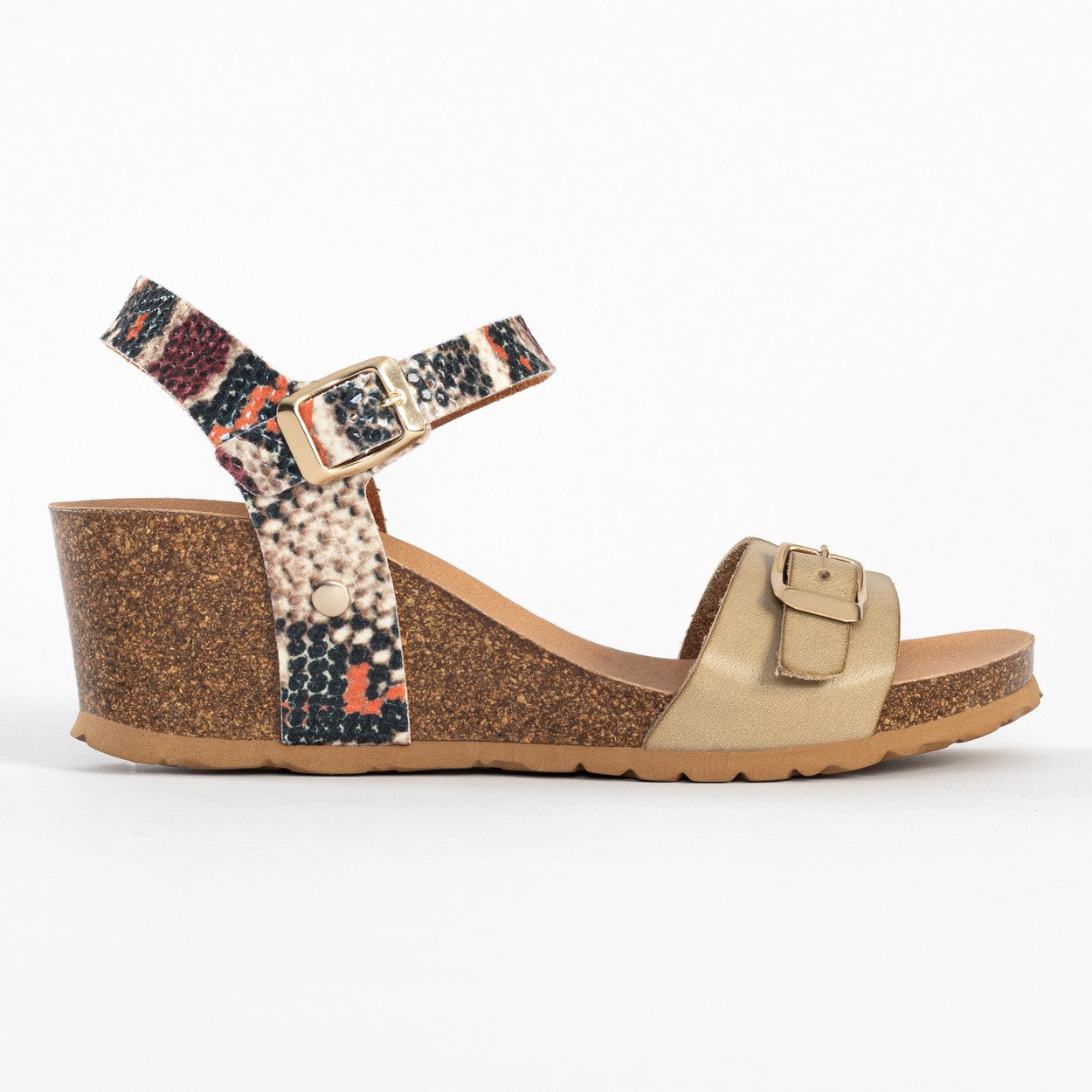 Patrizia Beige and Python Wedge and Semi-Wedge Sandals