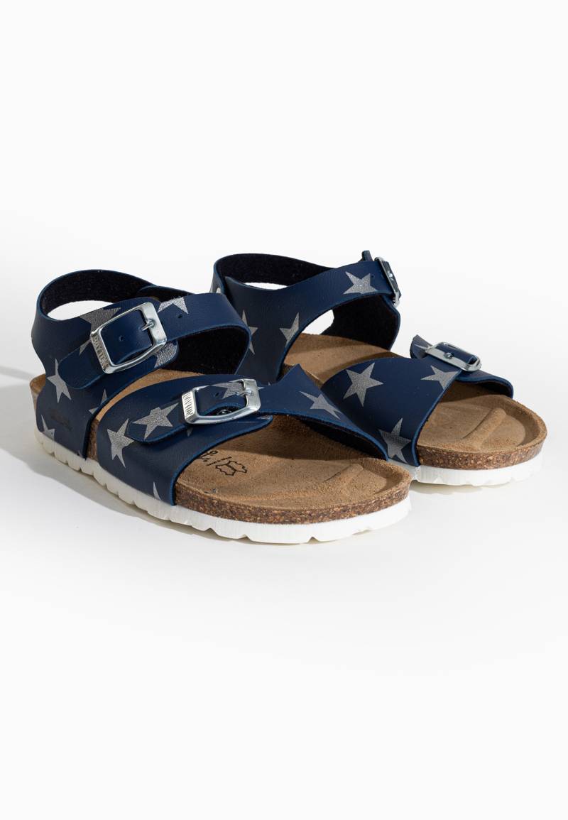 Pegase Navy Blue Multi-Strap Sandals