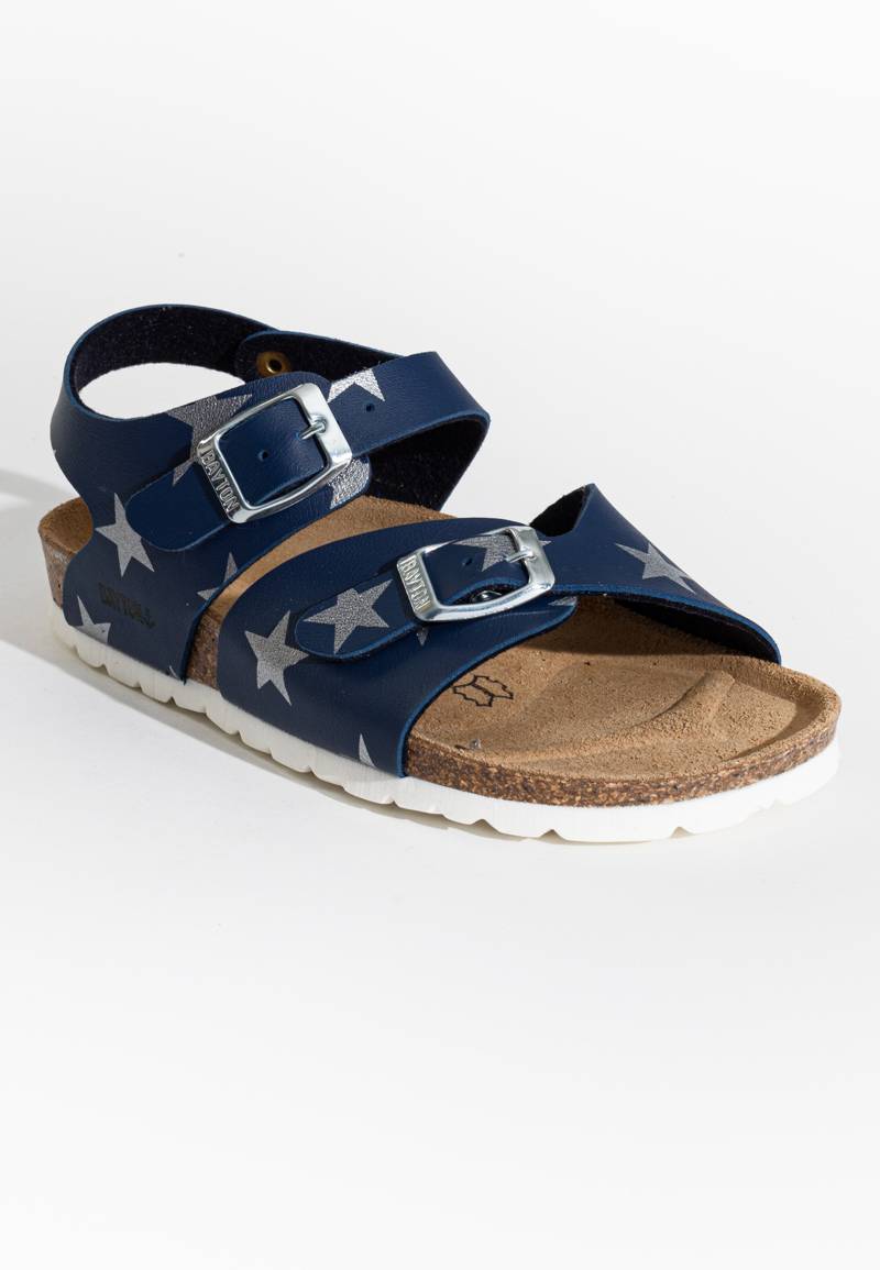 Pegase Navy Blue Multi-Strap Sandals