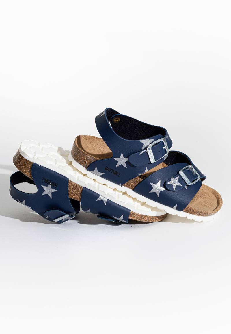 Pegase Navy Blue Multi-Strap Sandals