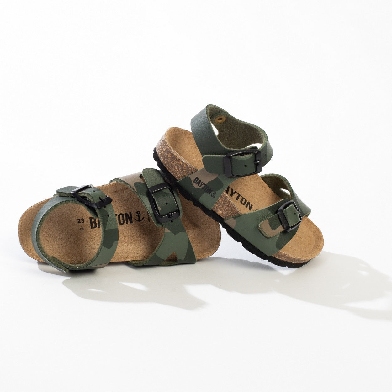 Sandales Multi-Brides Pegase Kaki Camouflage