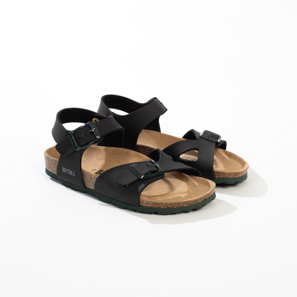 Pegase Black Multi-Strap Sandals