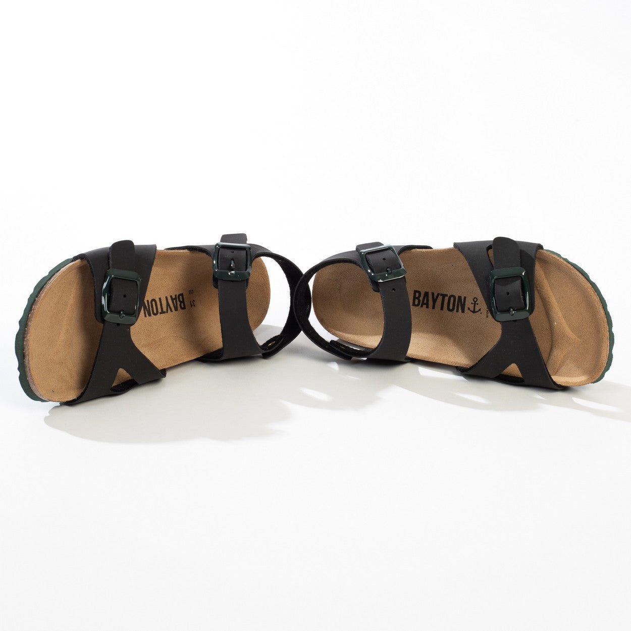 Pegase Black Multi-Strap Sandals