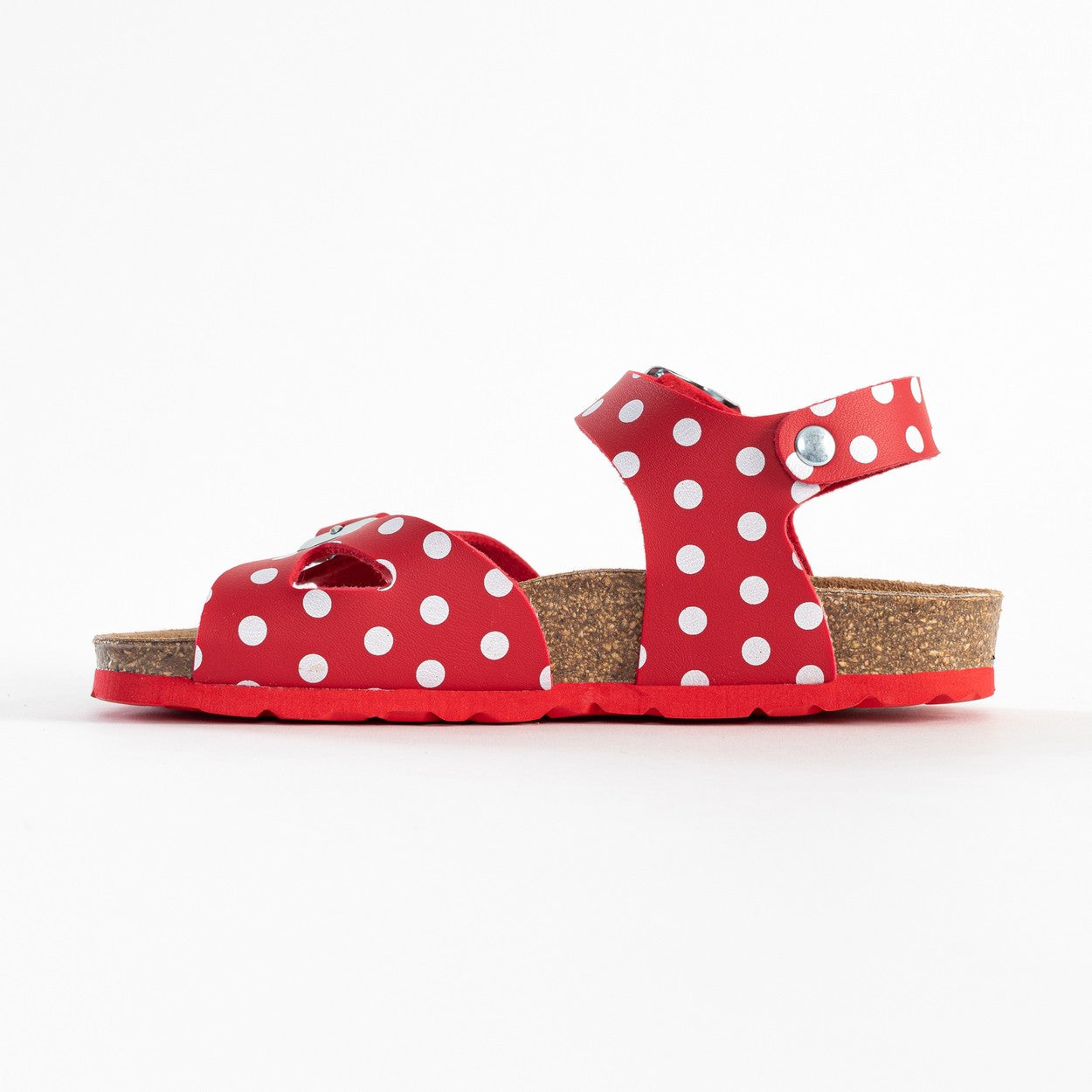 Pegase Red and White Multi-Strap Sandals