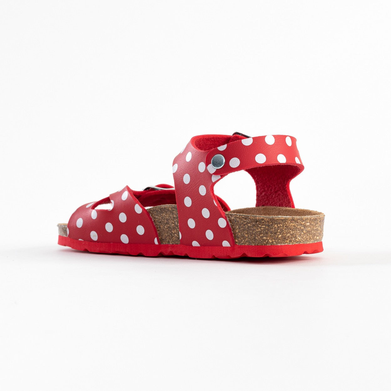 Pegase Red and White Multi-Strap Sandals