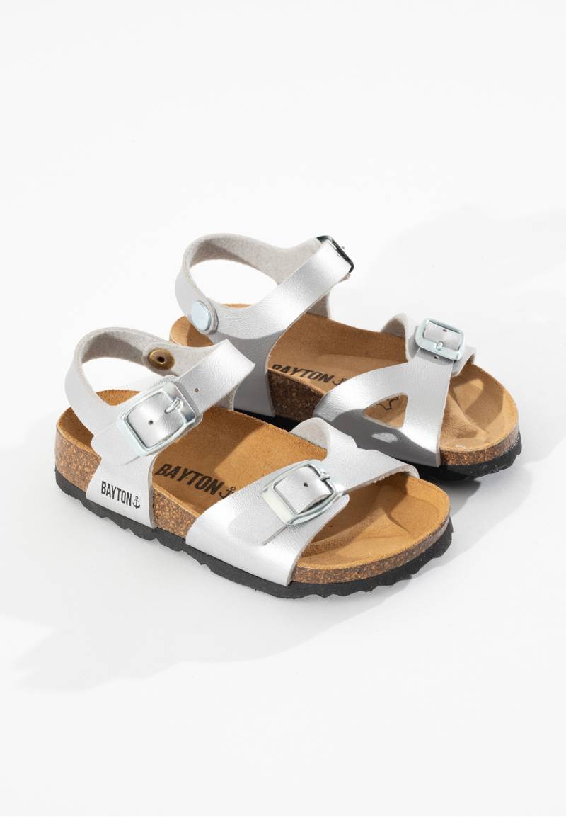 Silver Pegase Multi-Strap Sandals