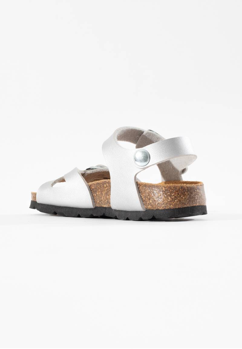 Silver Pegase Multi-Strap Sandals